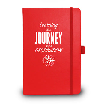 Learning is a Journey Colorful Hardbound Journal - 50% OFF