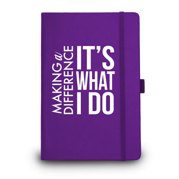 Making A Difference It's What I Do Colorful Hardbound Journal - 25% OFF