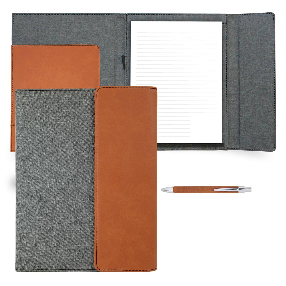 Custom Tri-Fold Canvas Padfolio Journal