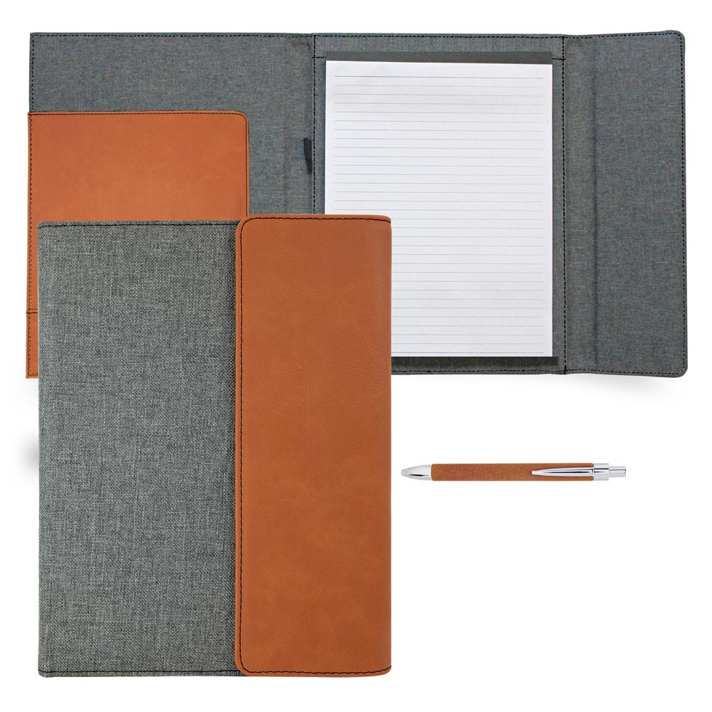Custom Tri-Fold Canvas Padfolio Journal