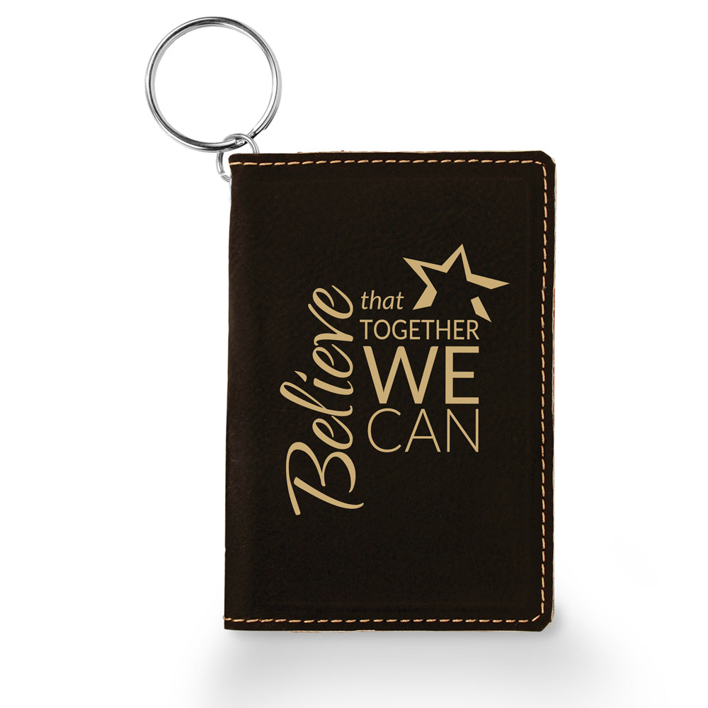 Believe That Together Keychain ID Holder