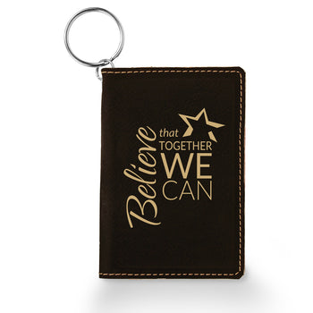 Believe That Together Keychain ID Holder