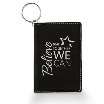 Believe That Together Keychain ID Holder