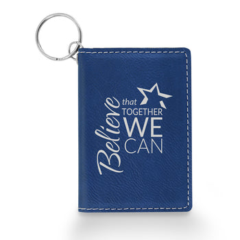 Believe That Together Keychain ID Holder