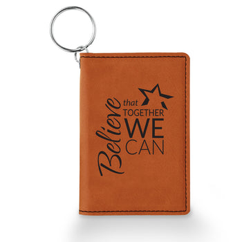 Believe That Together Keychain ID Holder