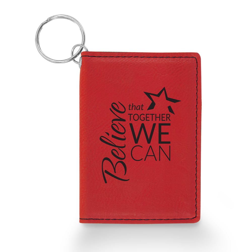 Believe That Together Keychain ID Holder