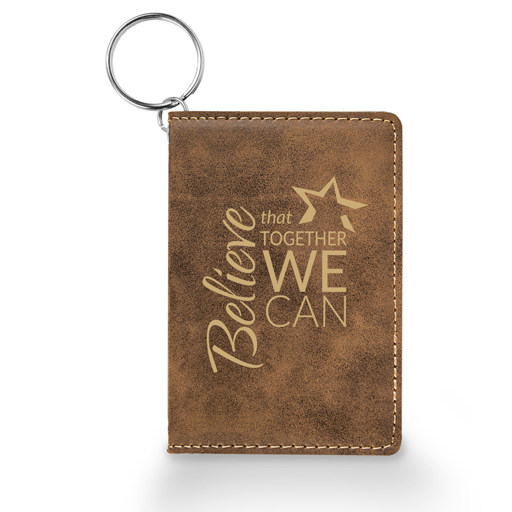 Believe That Together Keychain ID Holder
