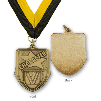 High-quality Brass Character Shield Medallion