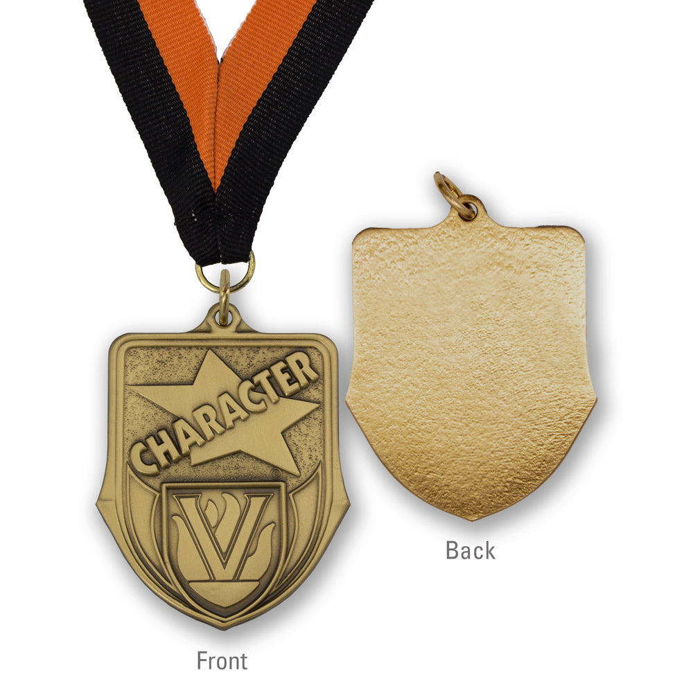 High-quality Brass Character Shield Medallion