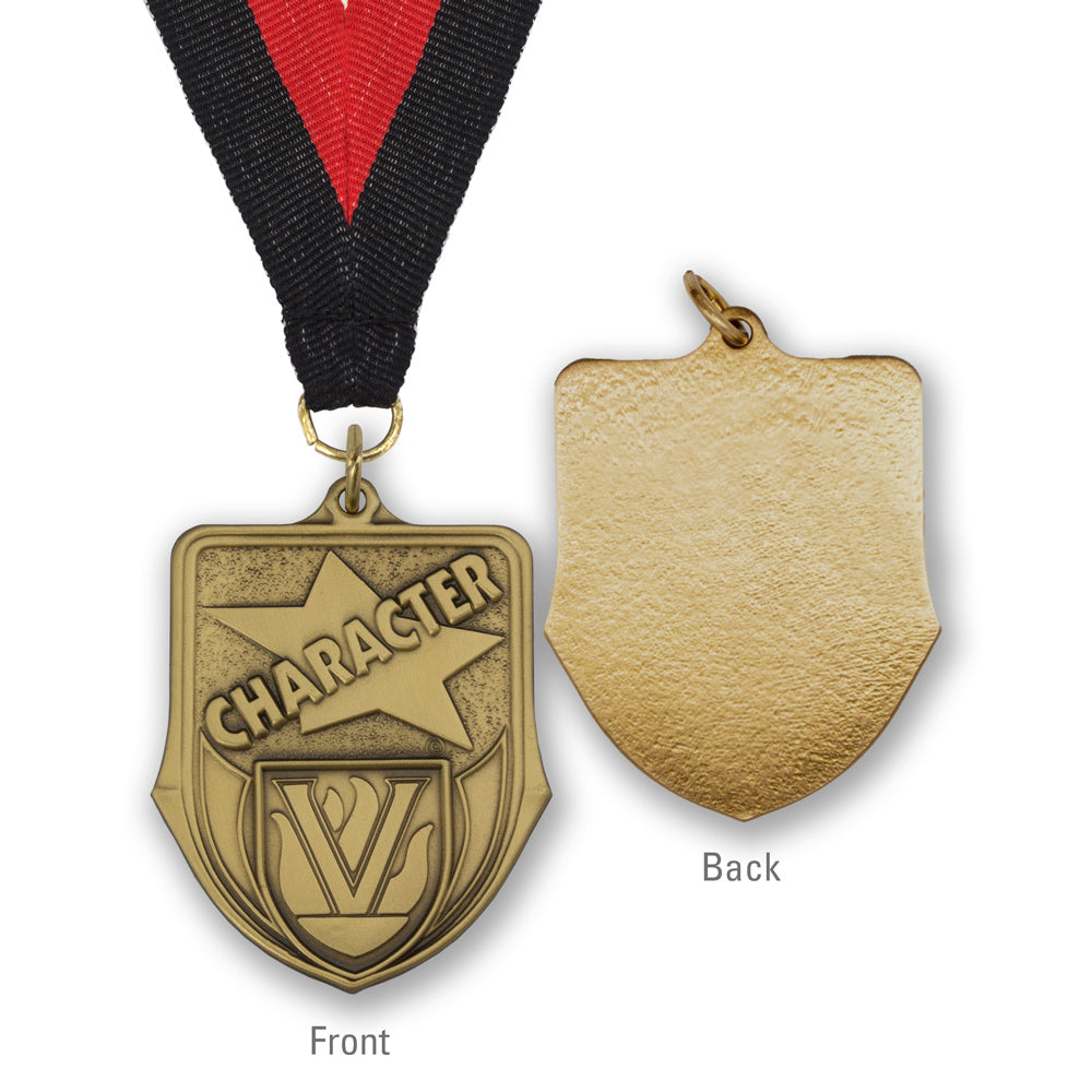 High-quality Brass Character Shield Medallion