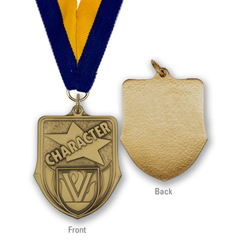 High-quality Brass Character Shield Medallion