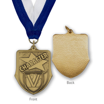High-quality Brass Character Shield Medallion
