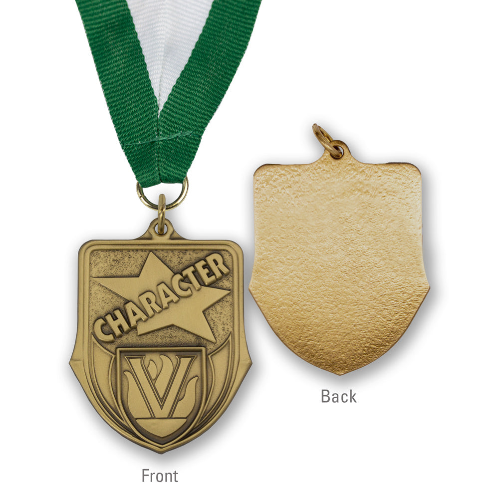 High-quality Brass Character Shield Medallion