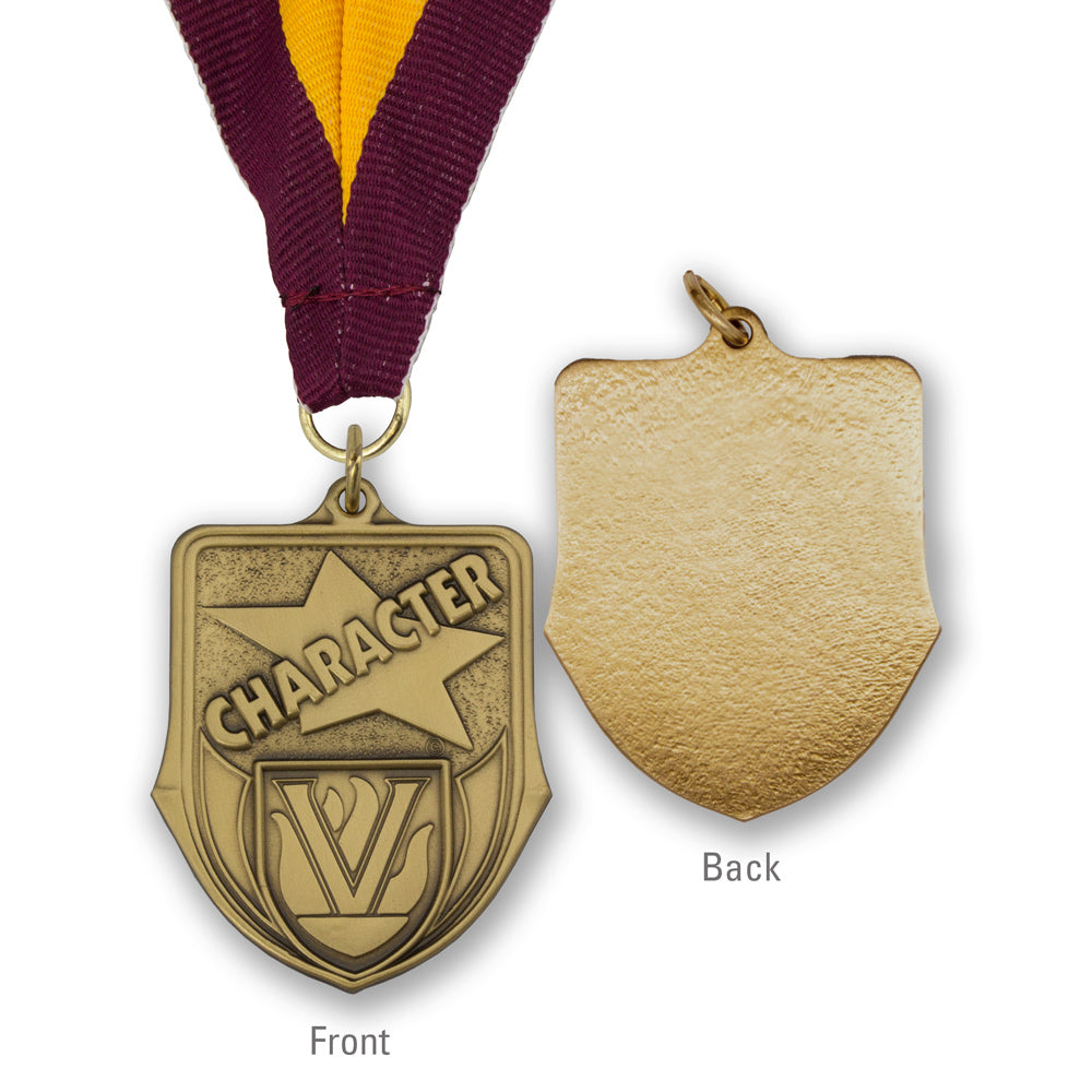 High-quality Brass Character Shield Medallion