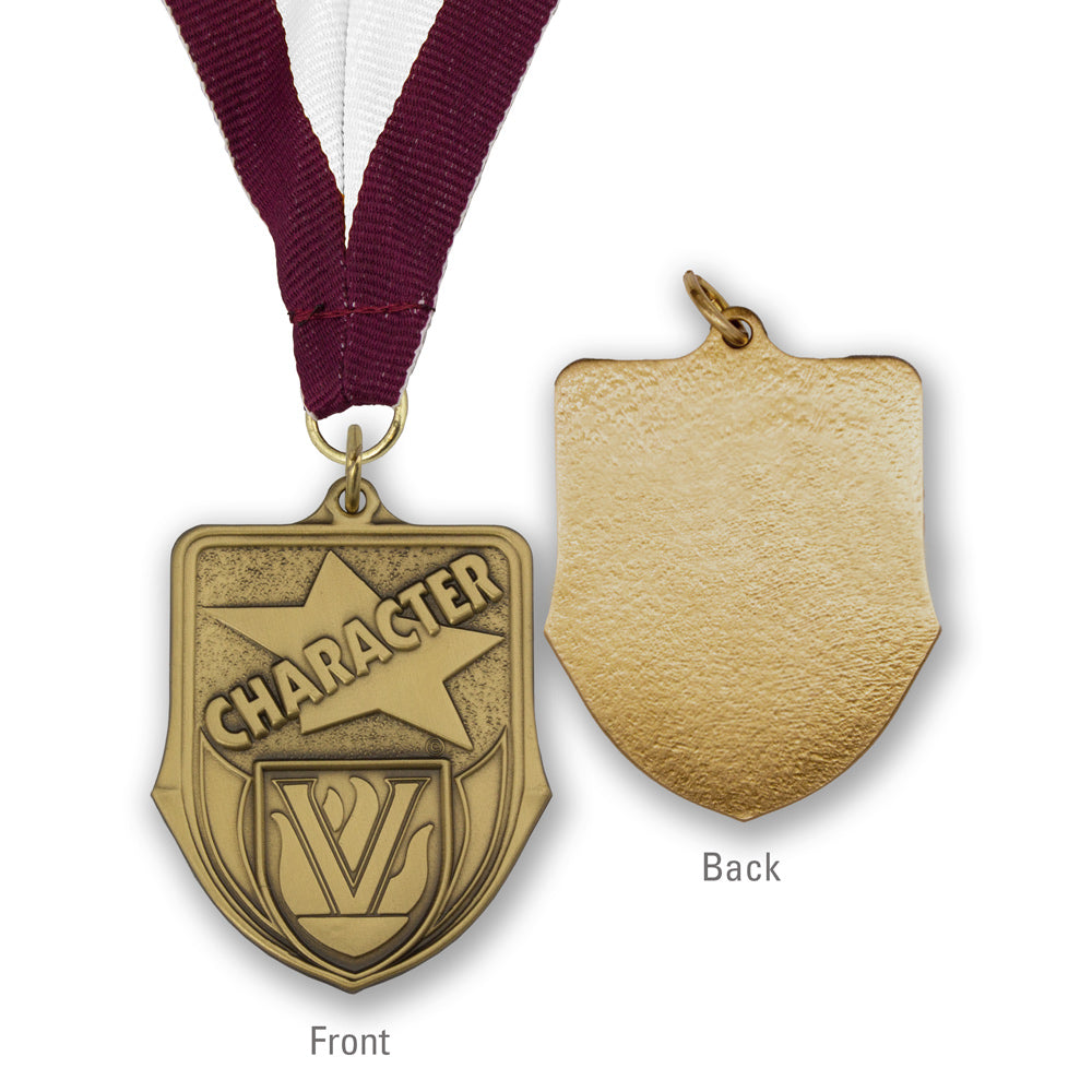 High-quality Brass Character Shield Medallion