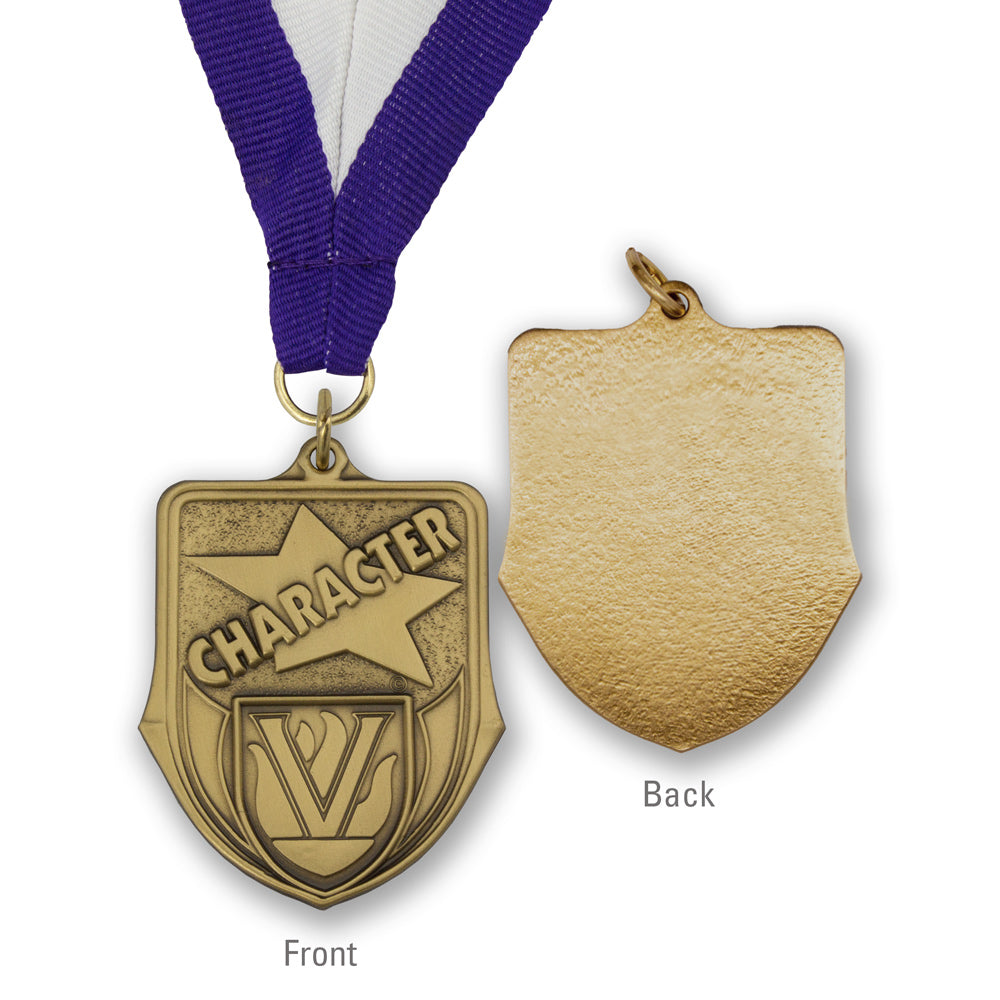 High-quality Brass Character Shield Medallion