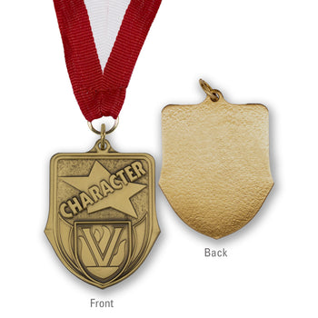 High-quality Brass Character Shield Medallion
