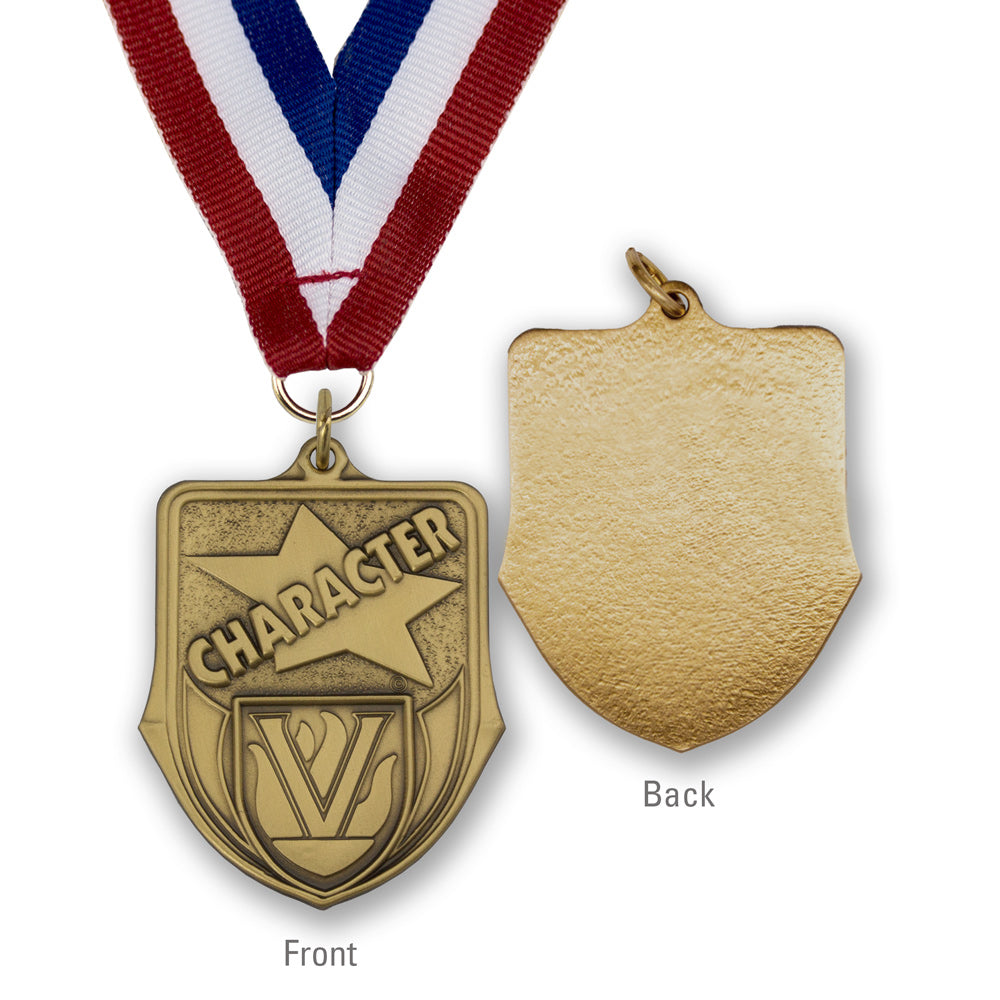 High-quality Brass Character Shield Medallion