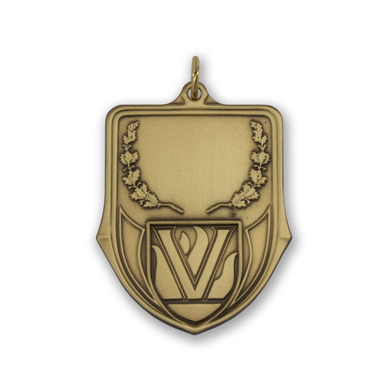 High-quality Brass Laurel Wreath Shield Medallion