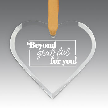 Beyond Grateful For You Crystal Suncatcher Ornament