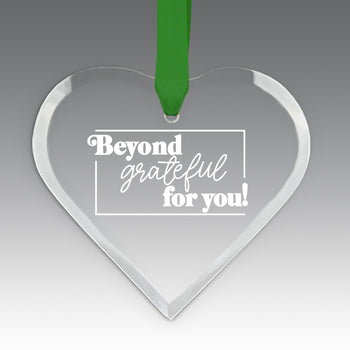 Beyond Grateful For You Crystal Suncatcher Ornament