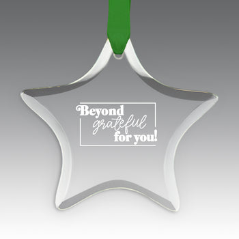 Beyond Grateful For You Crystal Suncatcher Ornament