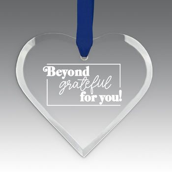 Beyond Grateful For You Crystal Suncatcher Ornament