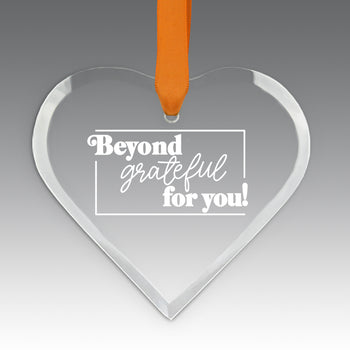 Beyond Grateful For You Crystal Suncatcher Ornament