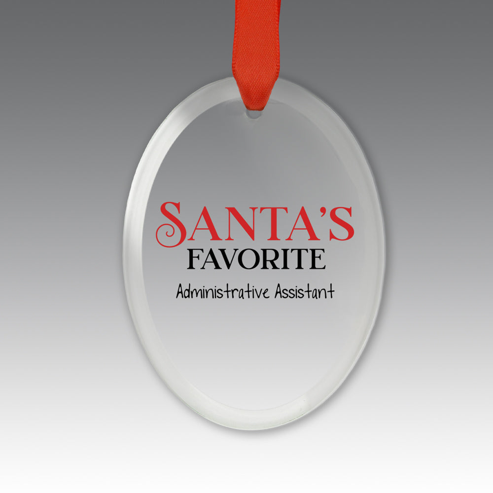 Santa's Favorite Crystal Suncatcher Ornament