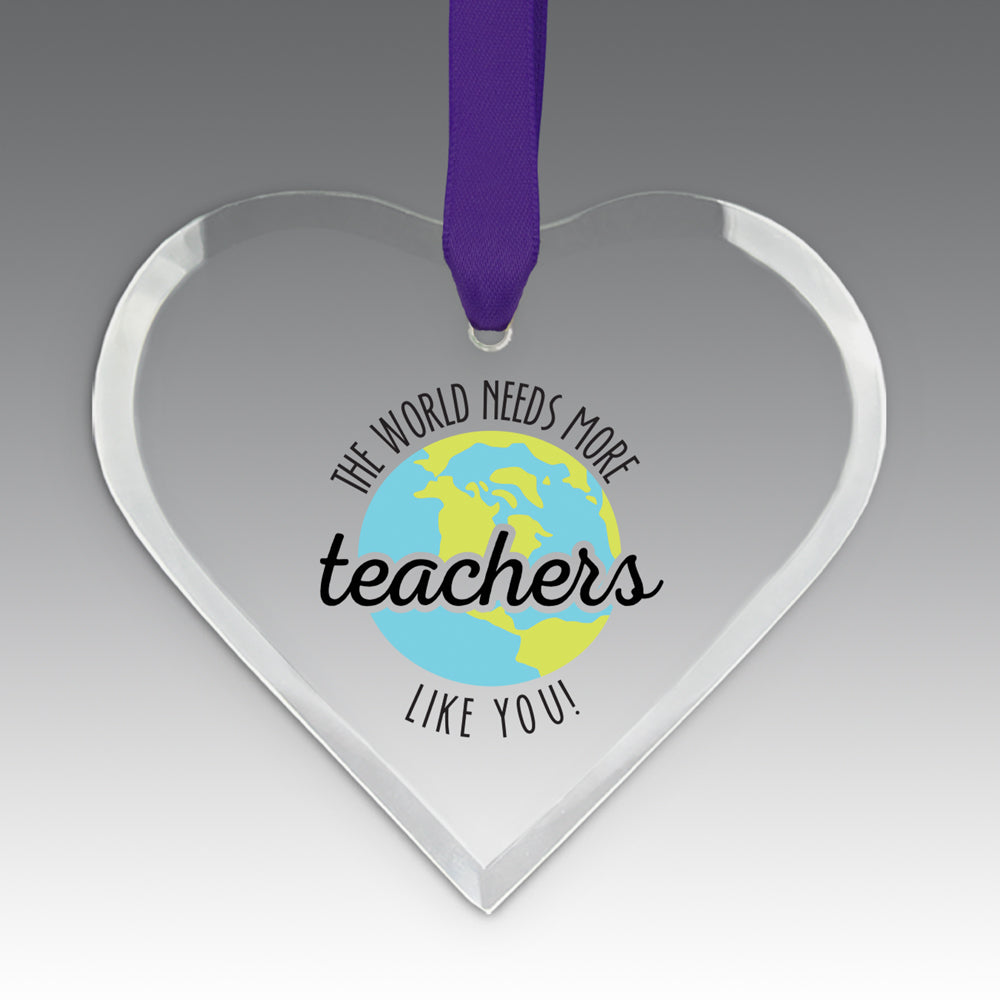 More Teachers Like You Crystal Suncatcher Ornament