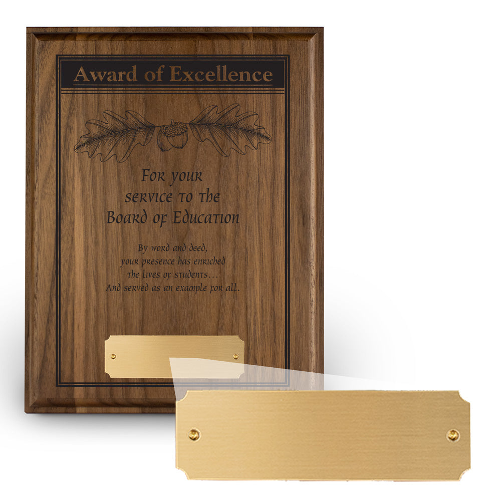 7x9 Laser-Engraved Plaque