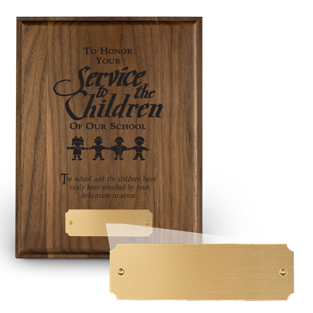 7x9 Laser-Engraved Plaque