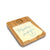 Genuine bamboo sticky note holder with 3x3 pad and laser-engraved top for logo or custom artwork. 6.25 by 4.5 inches.