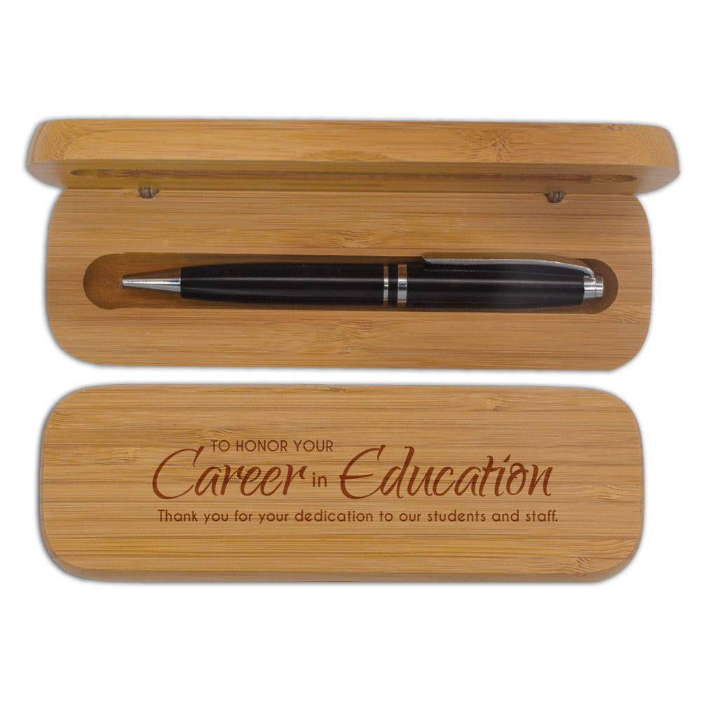 Bamboo Pen Case Set