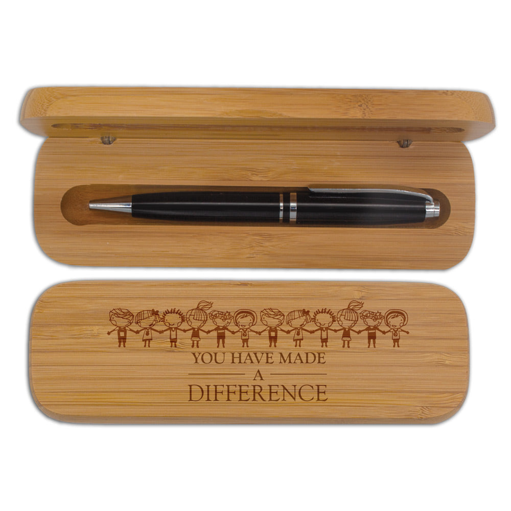 Bamboo Pen Case Set