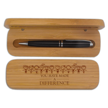 Bamboo Pen Case Set