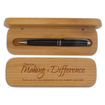 Bamboo Pen Case Set