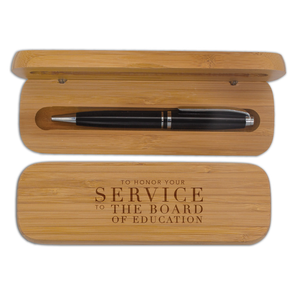 Bamboo Pen Case Set