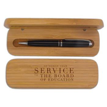 Bamboo Pen Case Set