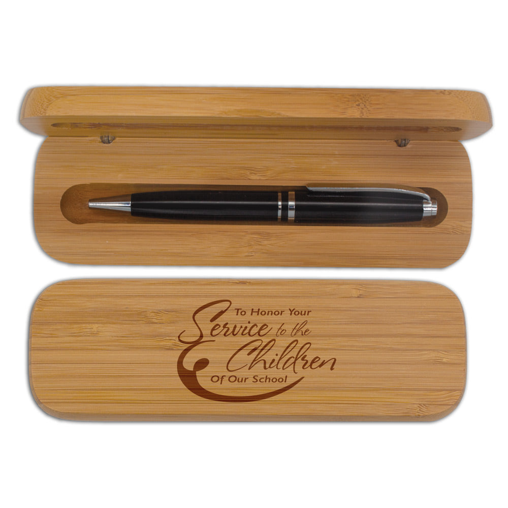 Bamboo Pen Case Set