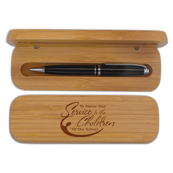 Bamboo Pen Case Set