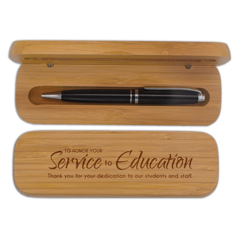 Bamboo Pen Case Set