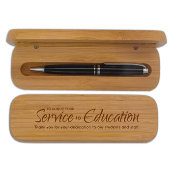 Bamboo Pen Case Set