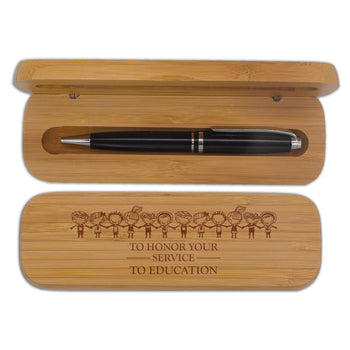 Bamboo Pen Case Set