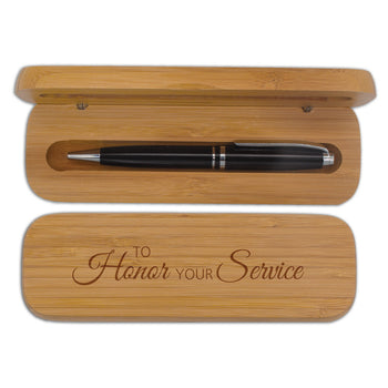Bamboo Pen Case Set