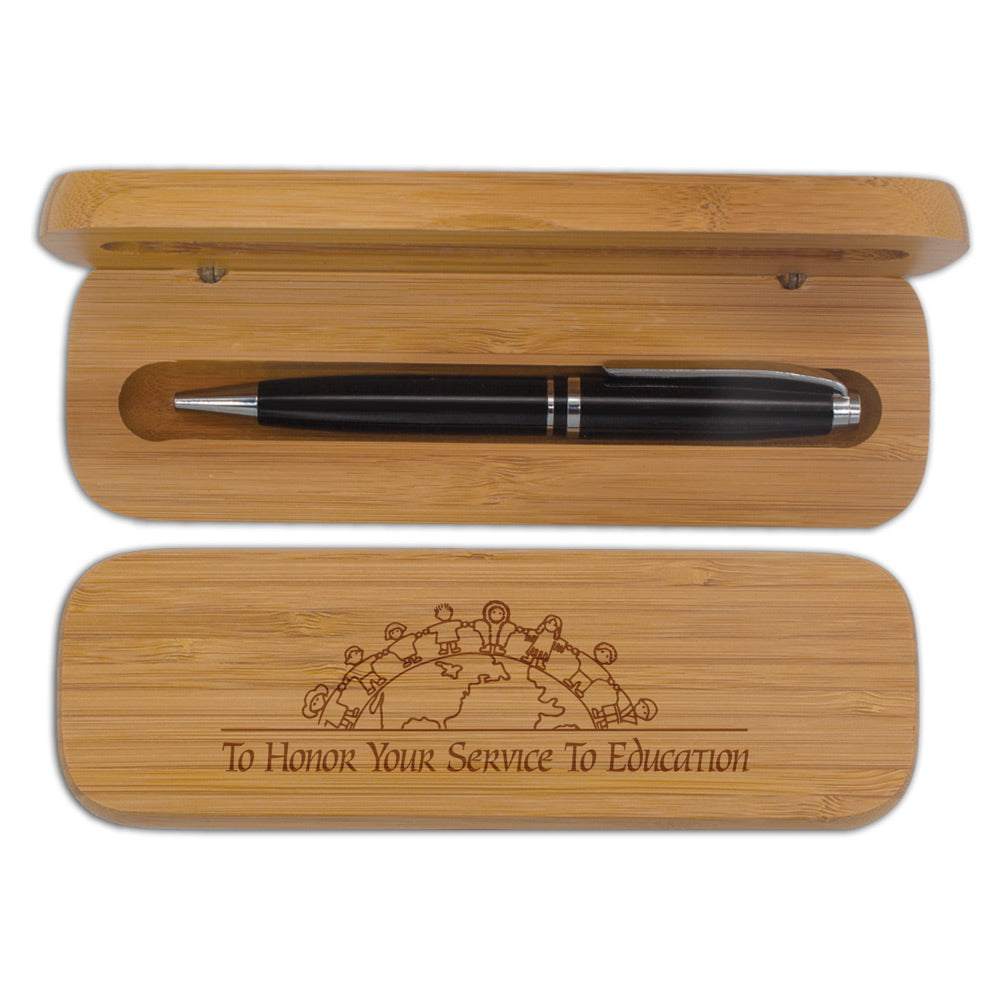 Bamboo Pen Case Set
