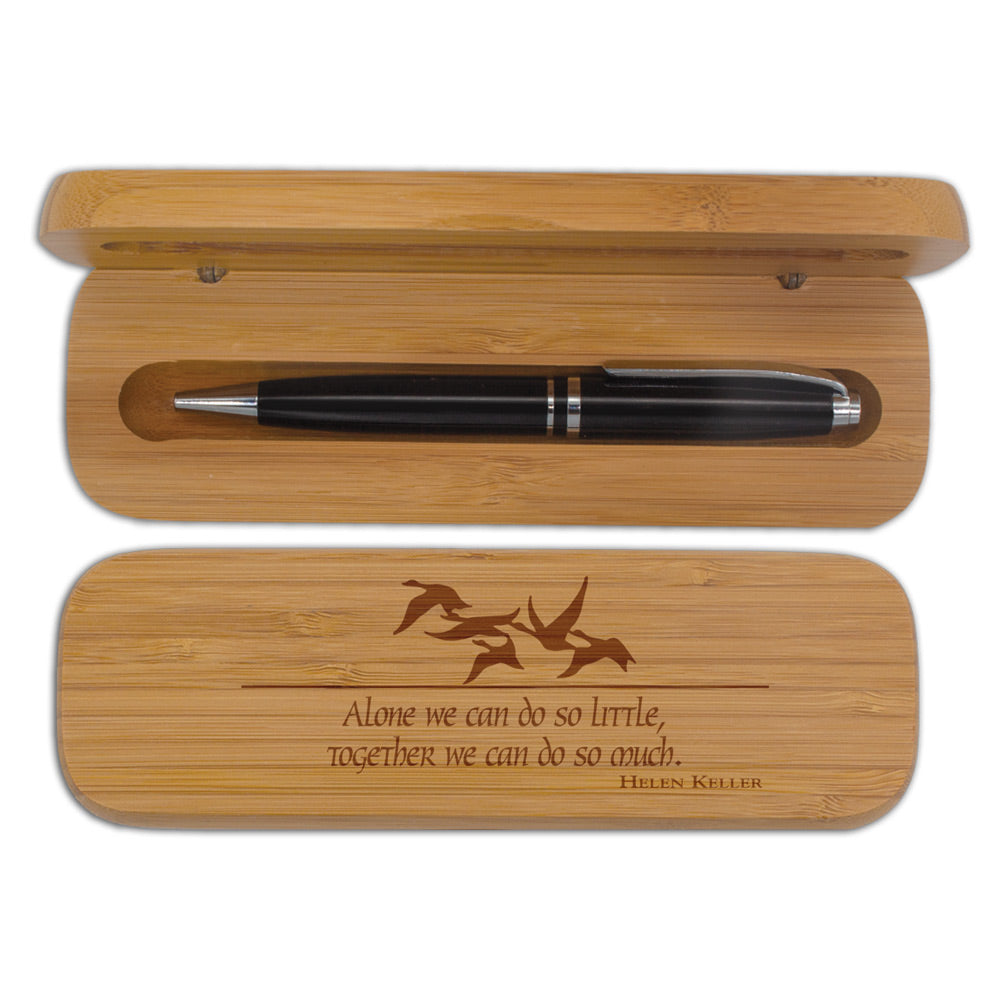 Bamboo Pen Case Set