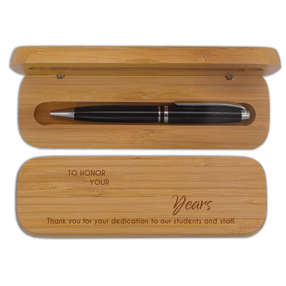 Bamboo Pen Case Set