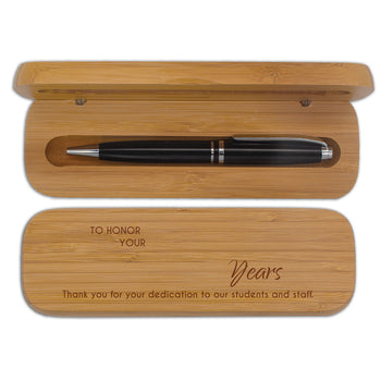 Bamboo Pen Case Set