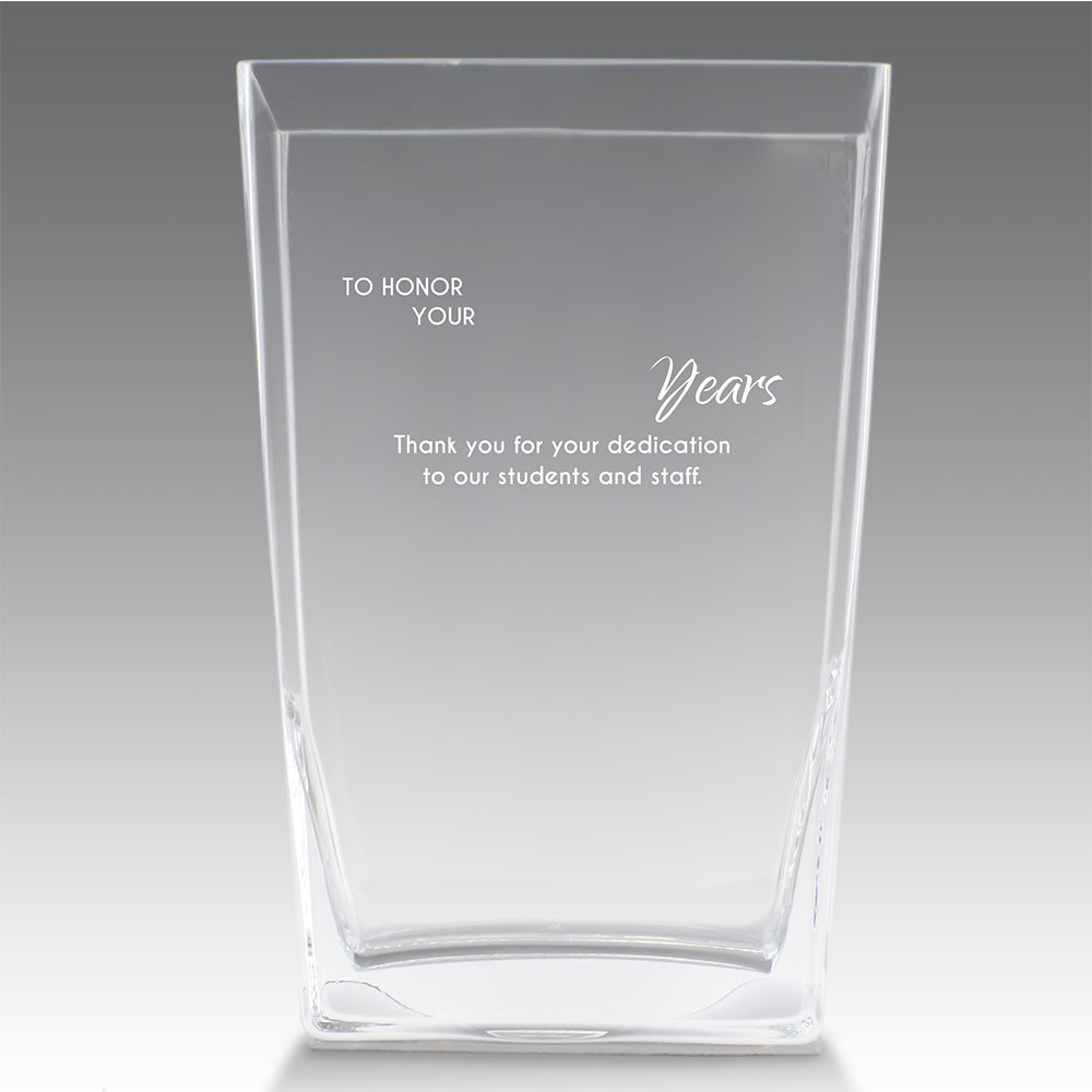 Recognition Crystal Vase